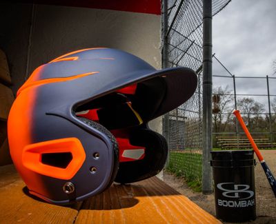Orange Batting Helmets
