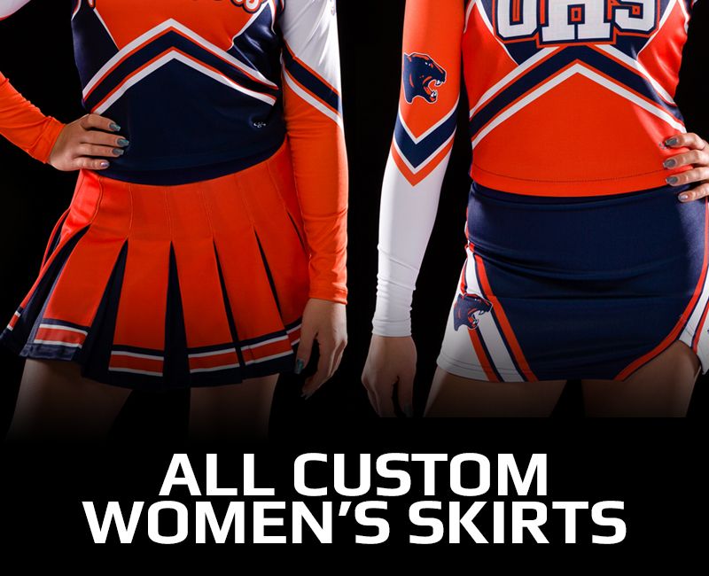All Custom Women's Cheer Skirts