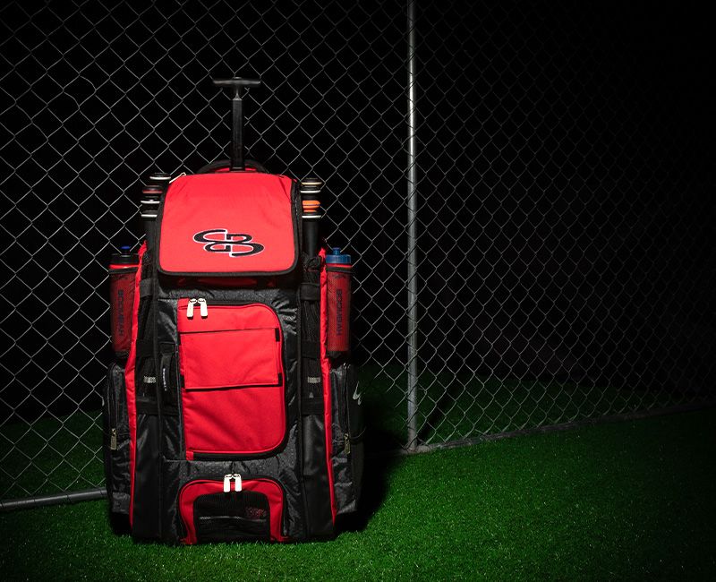 Boombah softball shop bags with wheels