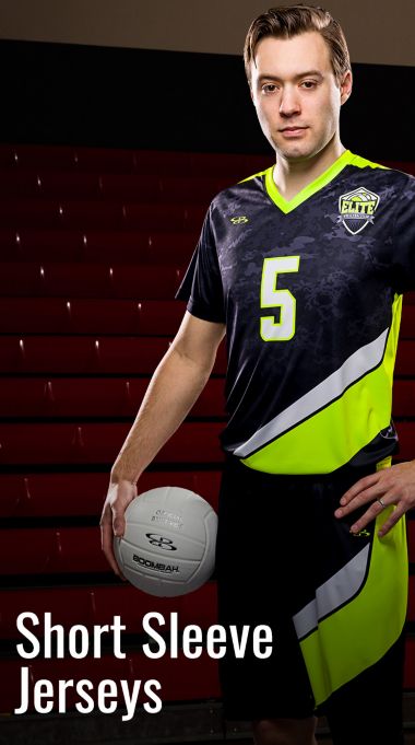 Custom Men's and Boys' Short Sleeve Volleyball Jerseys