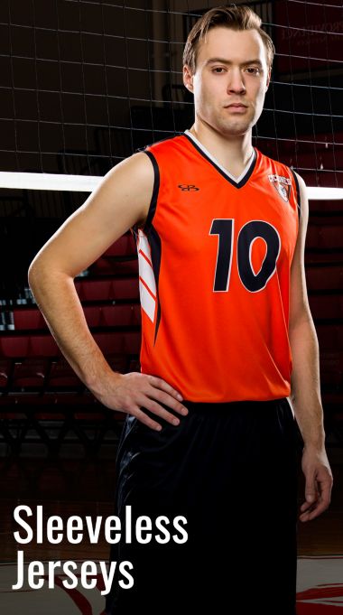 Custom Men's and Boys' Sleeveless Volleyball Jerseys
