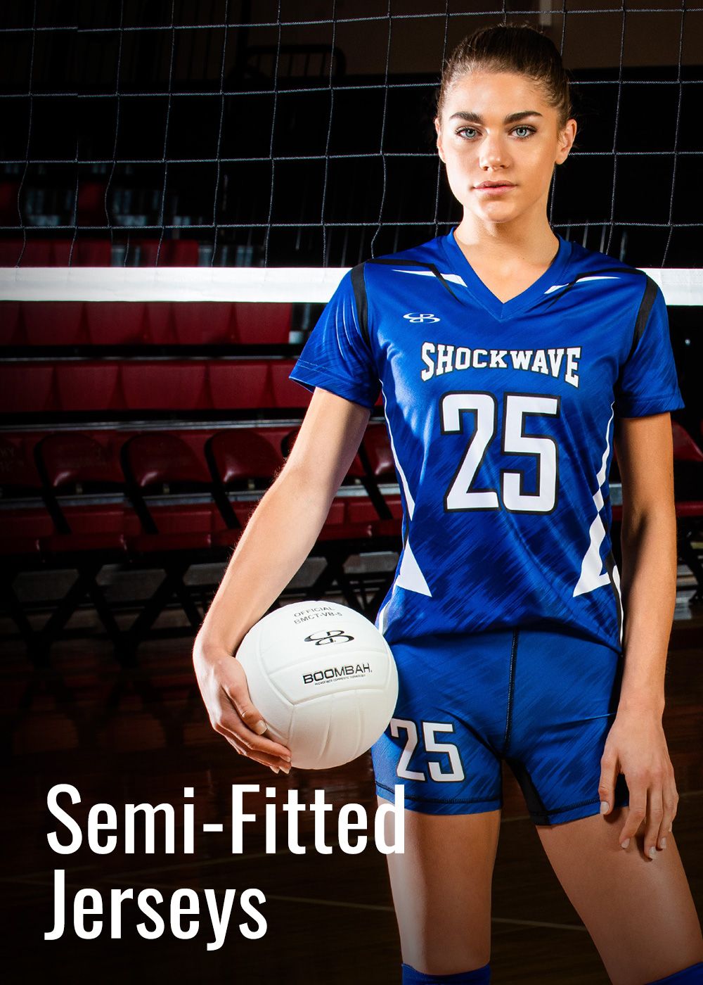 Custom Women's and Girls' Semi-Fitted Volleyball Jerseys