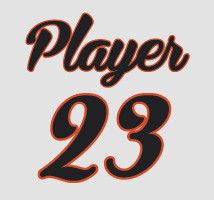 Boombah Full Dye Names and Number Set 1035