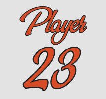 Boombah Full Dye Names and Number Set 1037