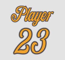 Boombah Full Dye Names and Number Set 1042